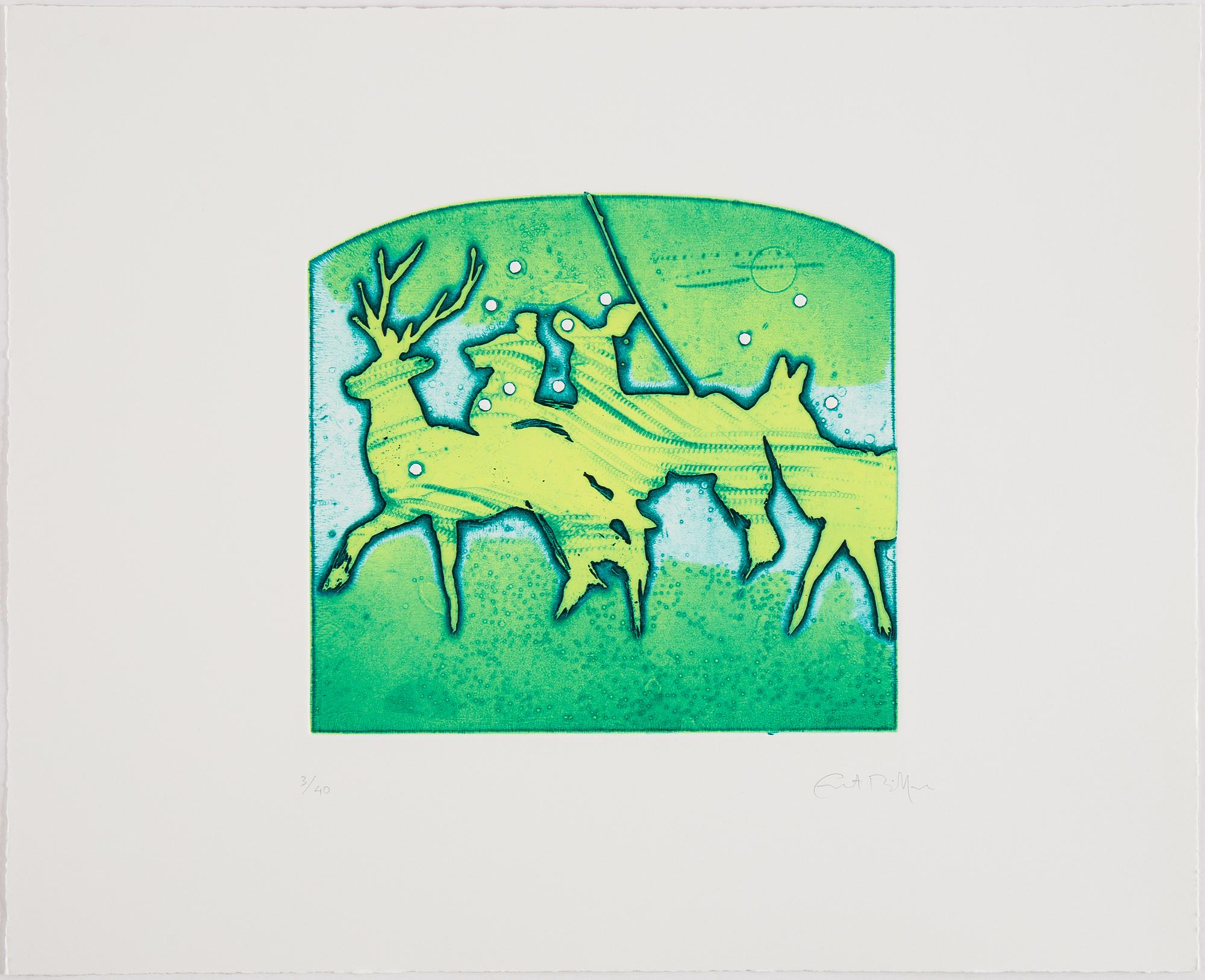 Ernst Billgren, "The end of all animals", portfolio bestående av 12 etsningar, signerad och numrerad 3/40.