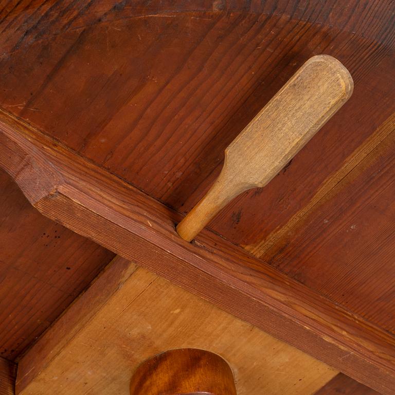 A matched pair of 19th Century side tables.