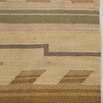 Greta Skogster-Lehtinen, possibly, A finnish flat weave carpet. Circa 270 x 170 cm.
