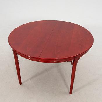 A seven-piece dining suite by Miranda of Sweden, second half of the 20th century.