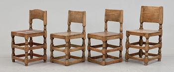 STOLAR, 4st, barock, 1700-tal.