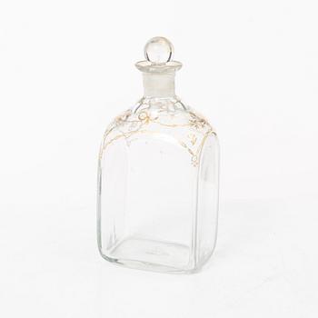 Six glass items, 18th-19th Century.