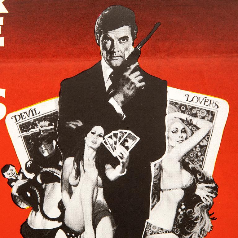 Filmaffischer 2 st James Bond "Leva och låta dö (Live and let die)".