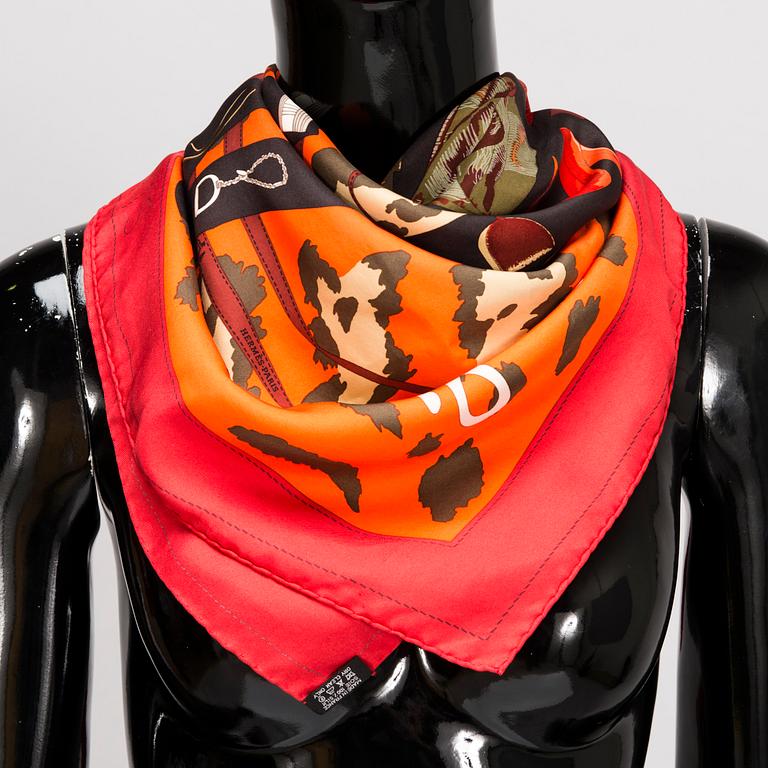 HERMÈS, TVÅ SIDENSCARFAR, "Monsieur et Madame II".