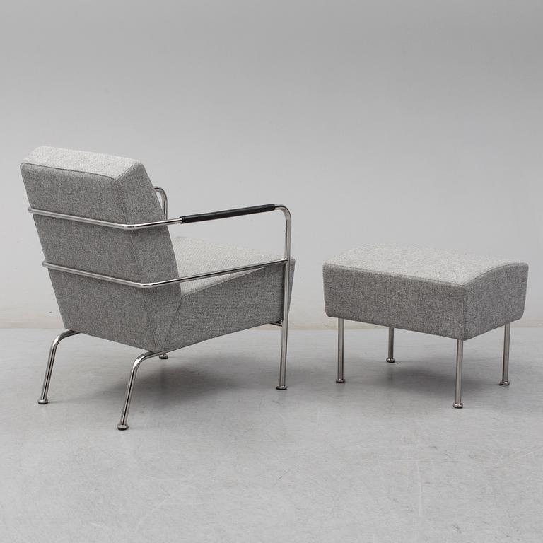 A 'Cinema' easy chair and ottoman by Gunilla Allard.