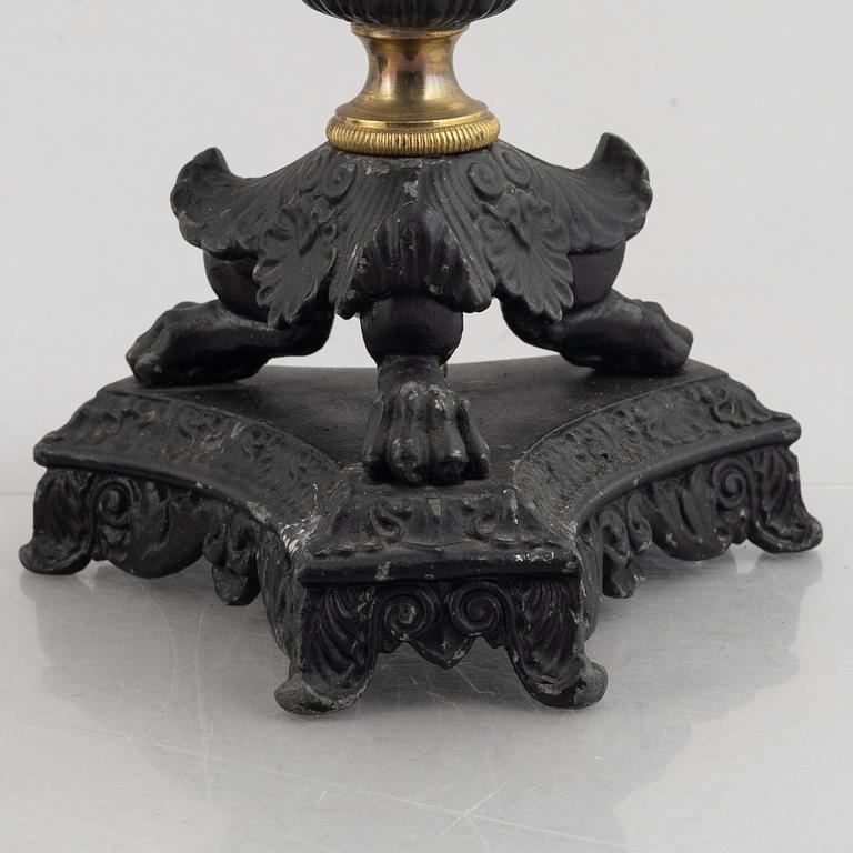 A pair of Empire style candelabras, possibly France, second half of the 19th century.