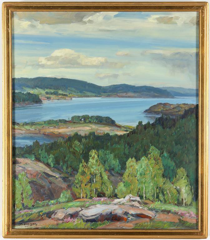 CARL OSCAR BORG, oil on canvas, signed.
