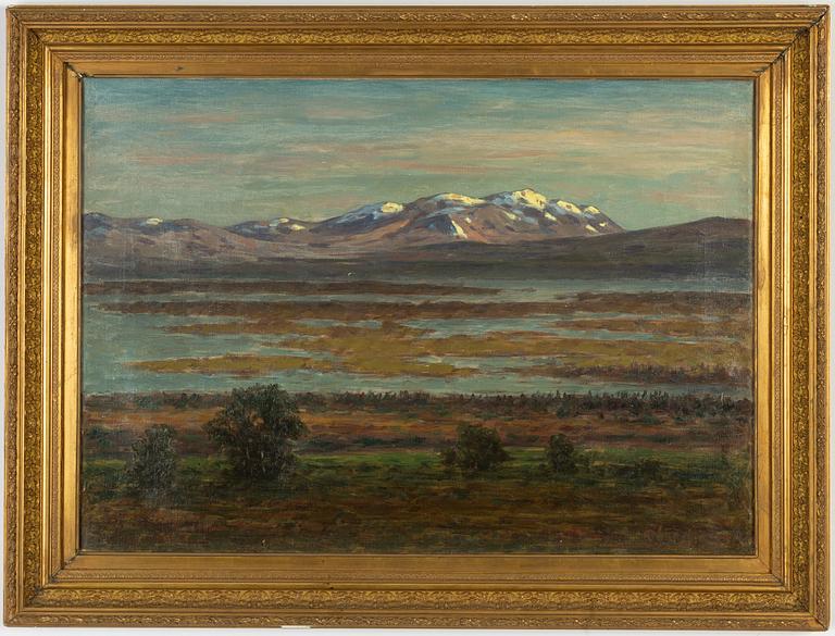 Per Ekström, oil on canvas, signed and dated 1900.