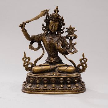 MANJUSHRI, mässing, 1900-tal.