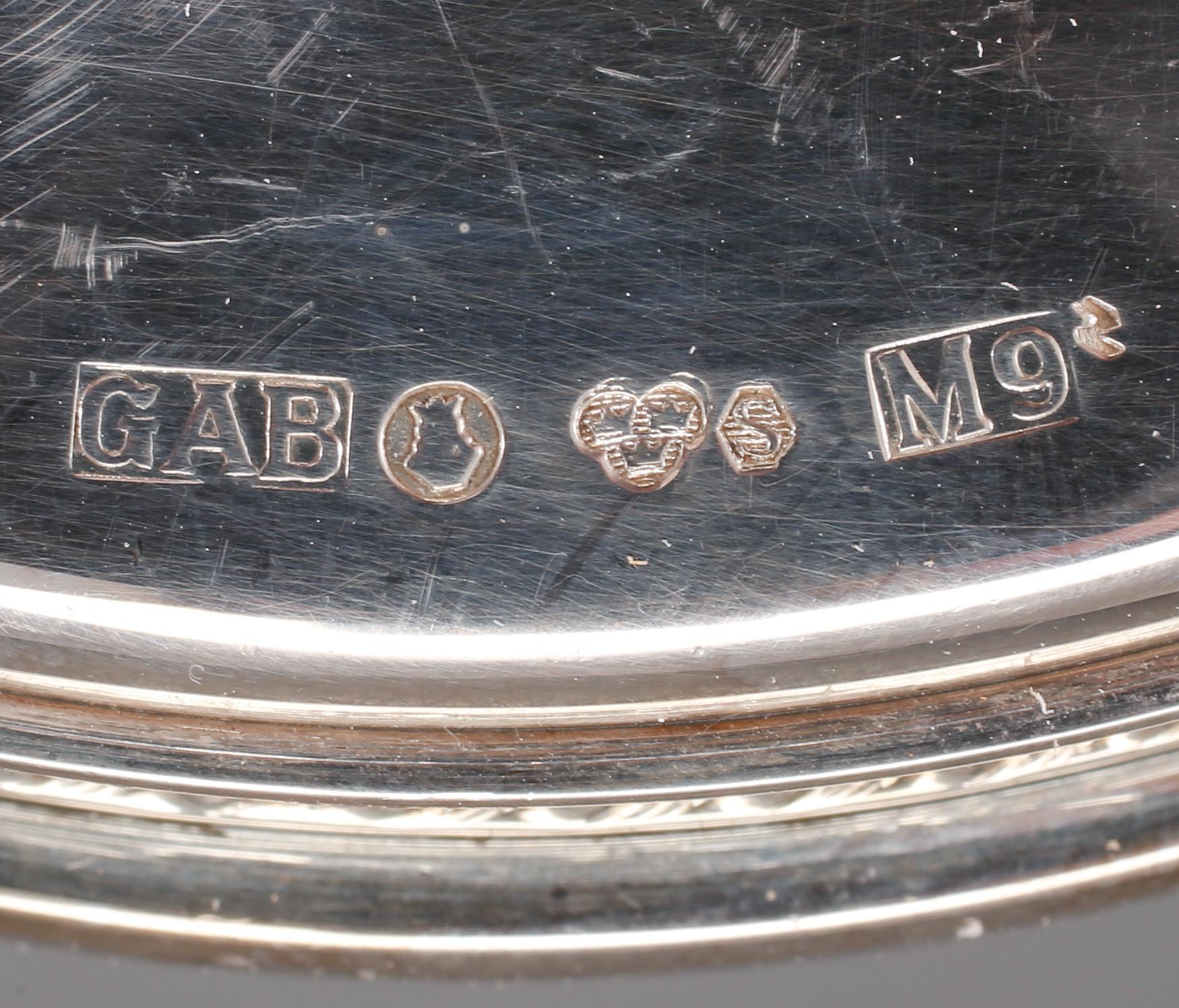 LJUSSTAKAR, ett par, silver, GAB, Stockholm, 1962. Vikt 607 g.