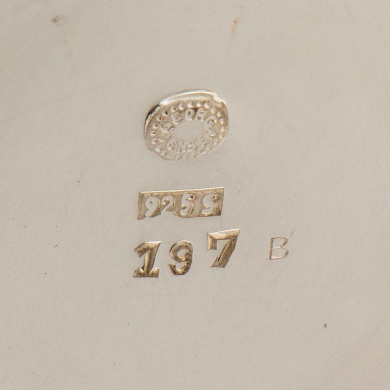 A Georg Jensen sterling silver bowl, Copenhagen probably 1920's, design no 197 B.