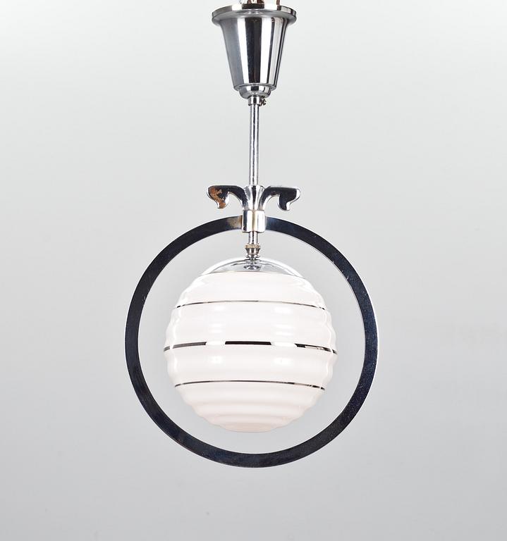 TAKLAMPA, art deco. 1900-talets första hälft. Höjd ca 52 cm.