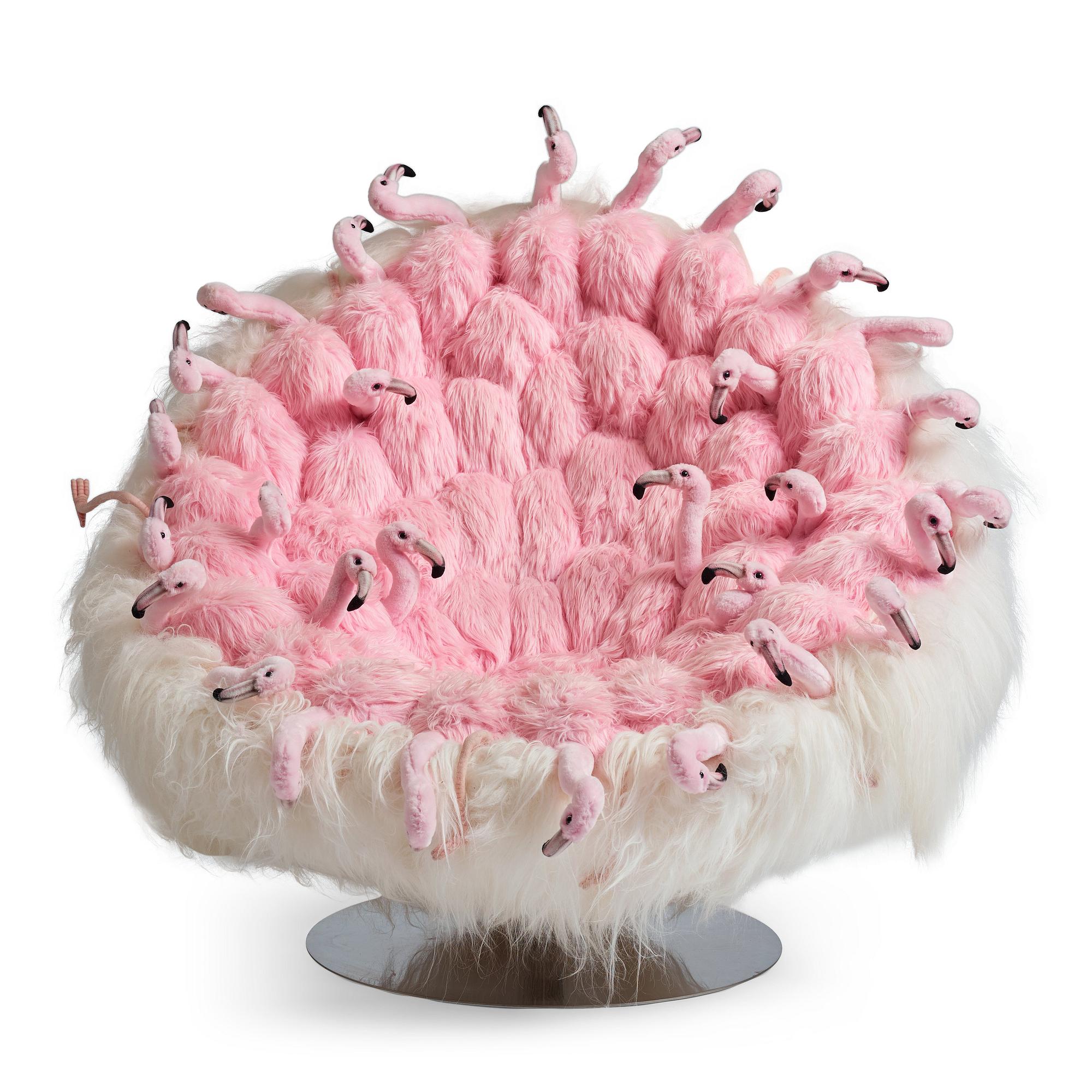 Alexis Verstraeten & Pauline Montironi, "Miss Flamingo" fåtölj, AP Collection, ed. AP1, Belgien 2017.