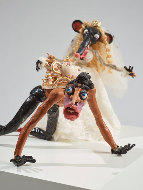 Nathalie Djurberg & Hans Berg, "The Brain Has Corridors - Rat Bride".