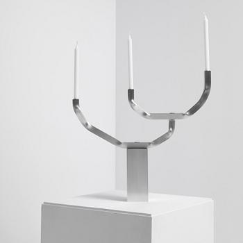 David Taylor, kandelaber, unik, "Aluminium Candelabra 3", Studio Mellösaverken, Sverige, 2025.