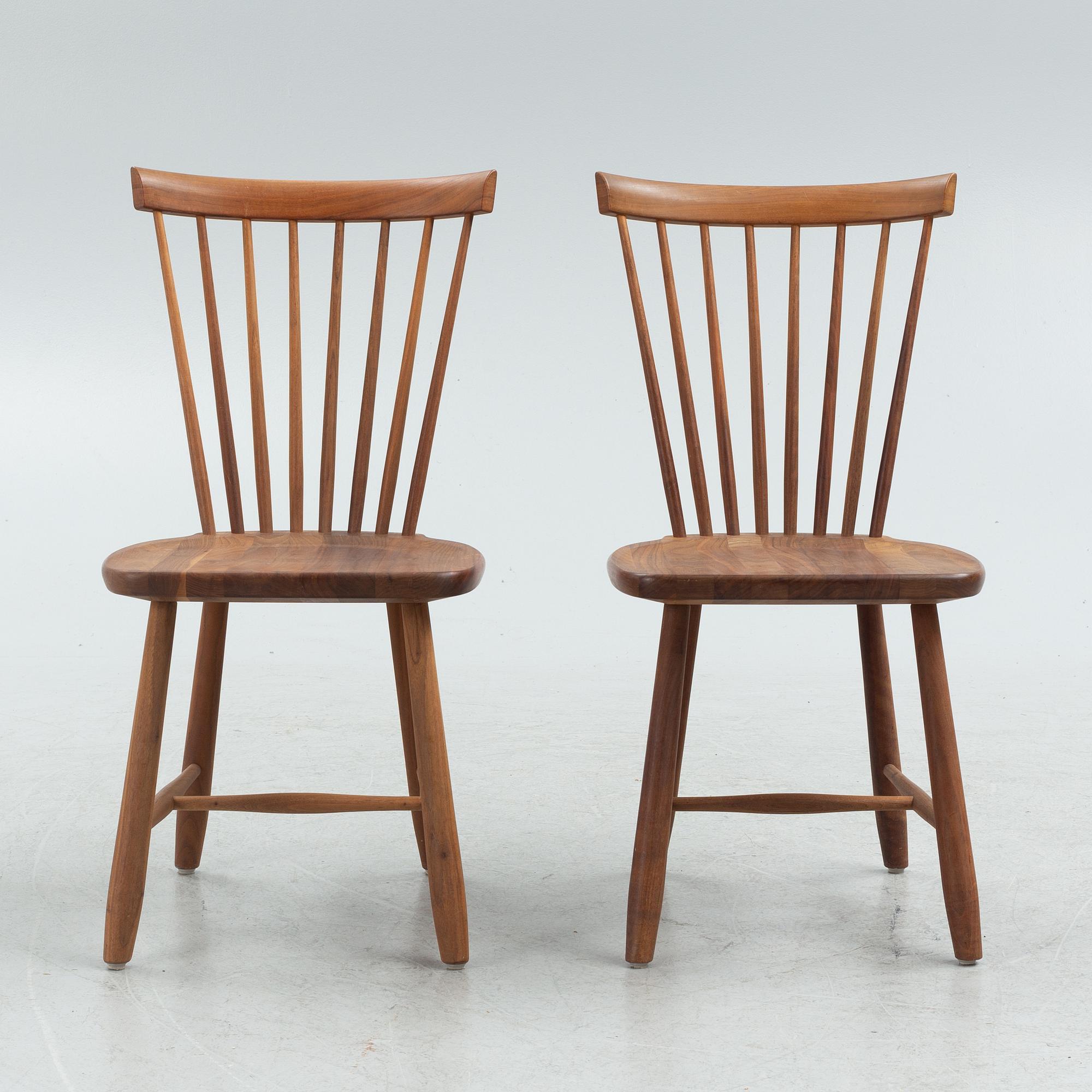 Carl Malmsten, stolar, ett par, "Lilla Åland", Stolab, jubileumsutgåva, 2012.