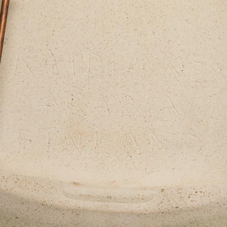 Birger Kaipiainen, dekorationsfat, stengods, signerat Kaipiainen Arabia Finland.