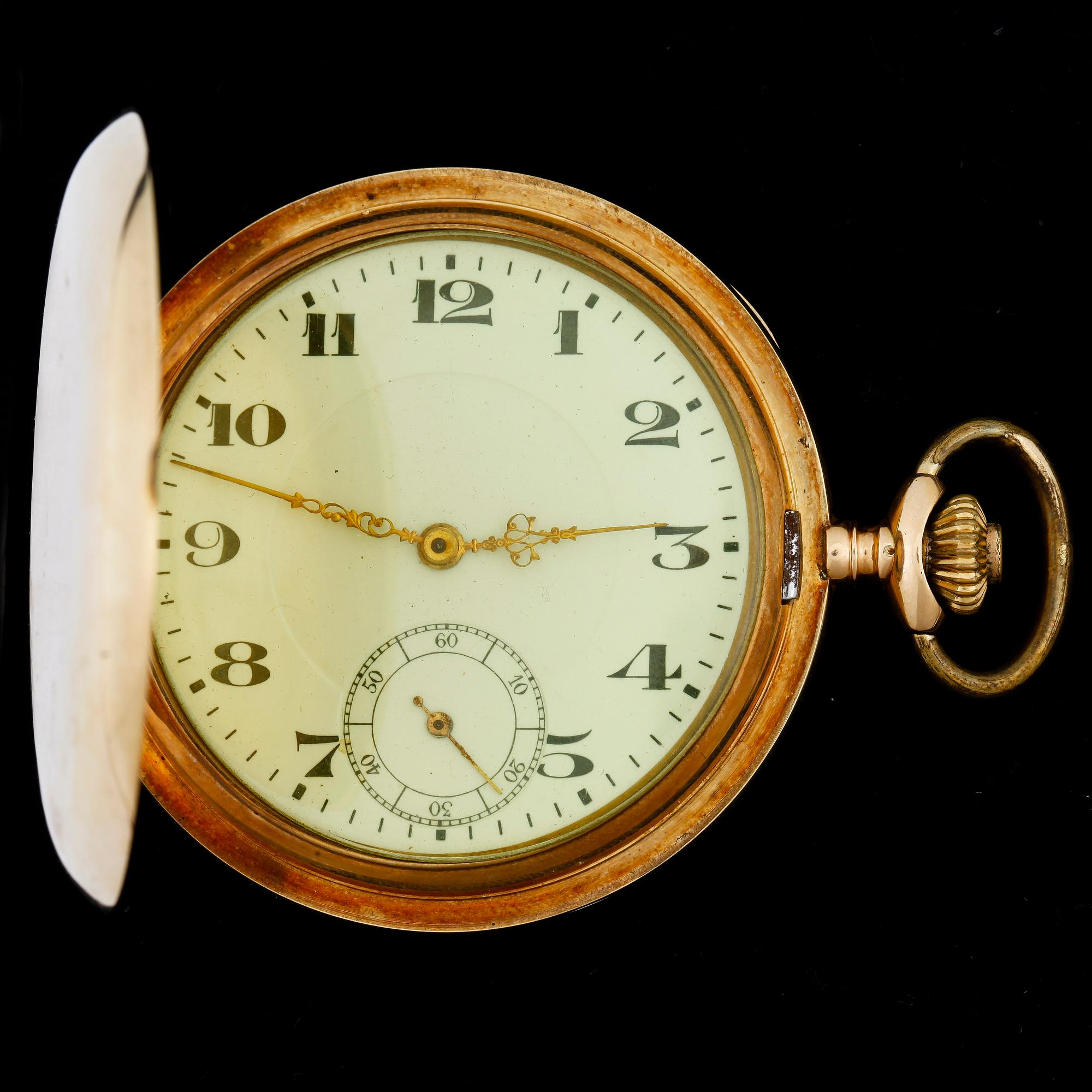 HERRFICKUR, guld 14k, 1900-talets första hälft. Vikt ca 77 gram.