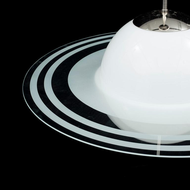 A "Saturnus model" Ceiling light, second half of the 20th century. Height ca 56 cm.
