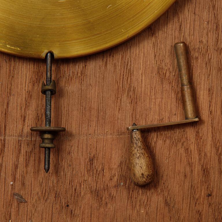 An Austrian or German wall pendulum clock, late 19th Century.