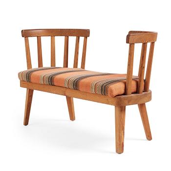 Axel Einar Hjorth, an "Utö" stained pine sofa, Nordiska Kompaniet 1930s.