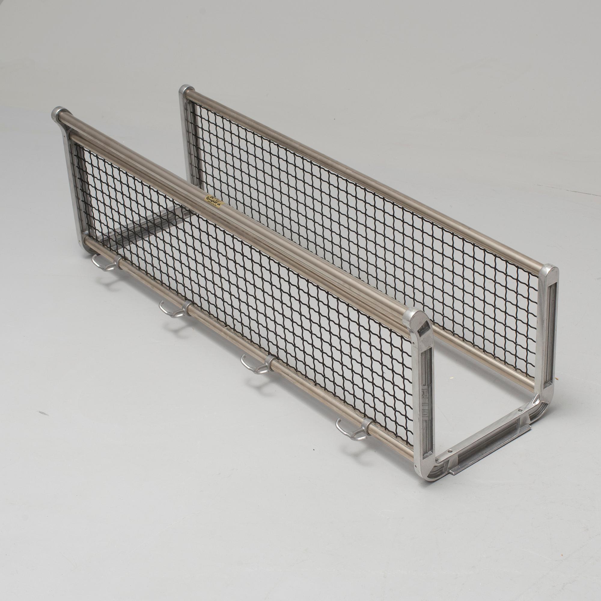 HATTHYLLA / KLÄDHÄNGARE, aluminium, "RIO", funkis, 1900-talets mitt.