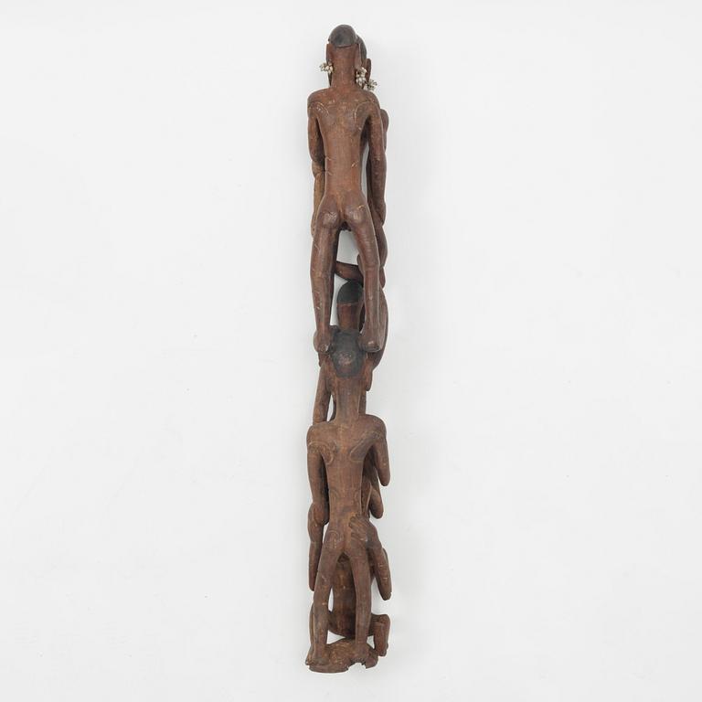 Skulptur, trä. Asmat, Indonesien, Jakarta, 1900-tal.