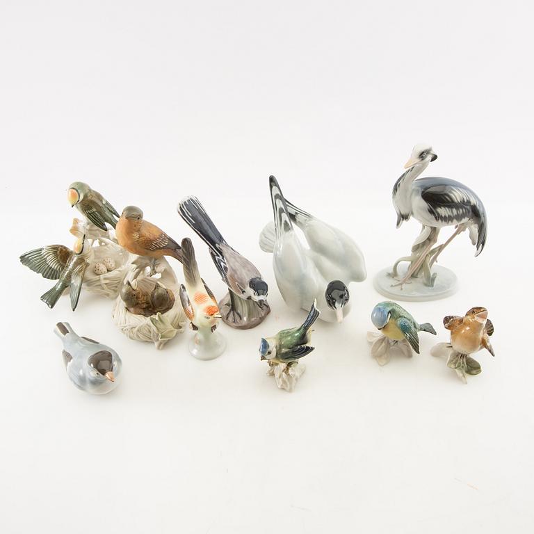 Figurines 10 pcs mostly Germany 20th century porcelain.