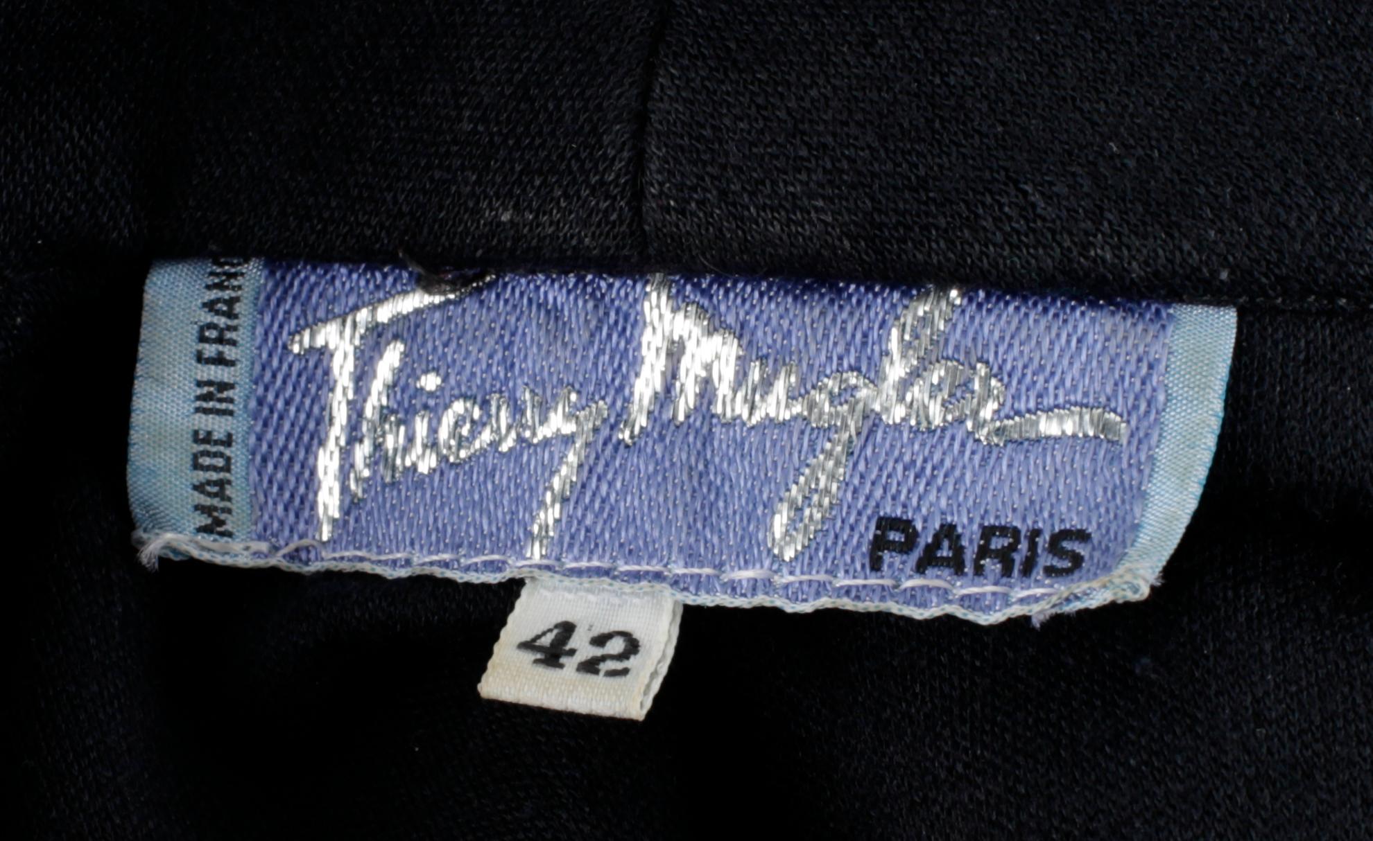 A wrap dress by Thierry Mugler.