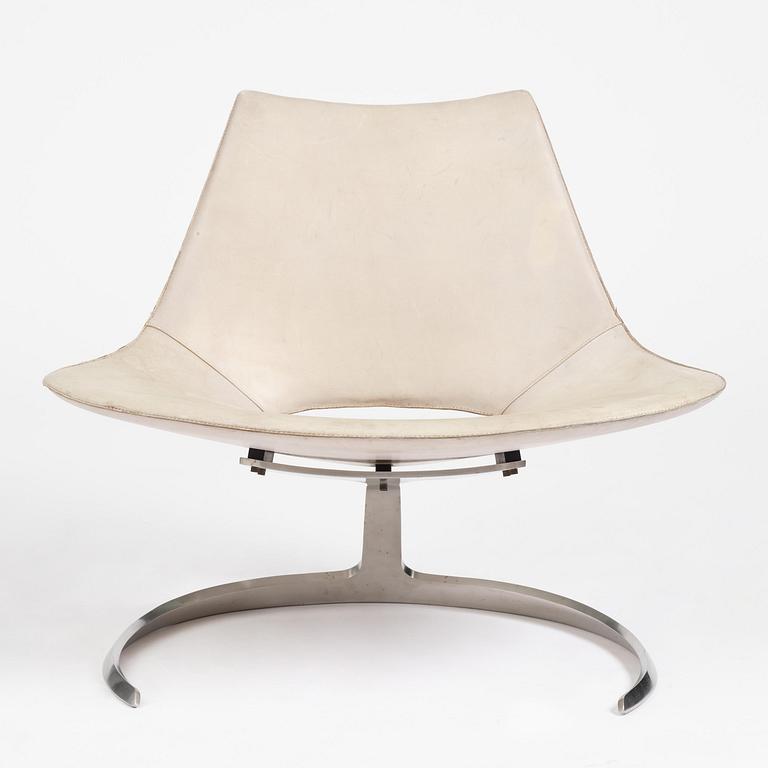 Preben Fabricius & Jørgen Kastholm, a "Scimitar" chair, Ivan Schlechter, Copehhagen, 1960s.