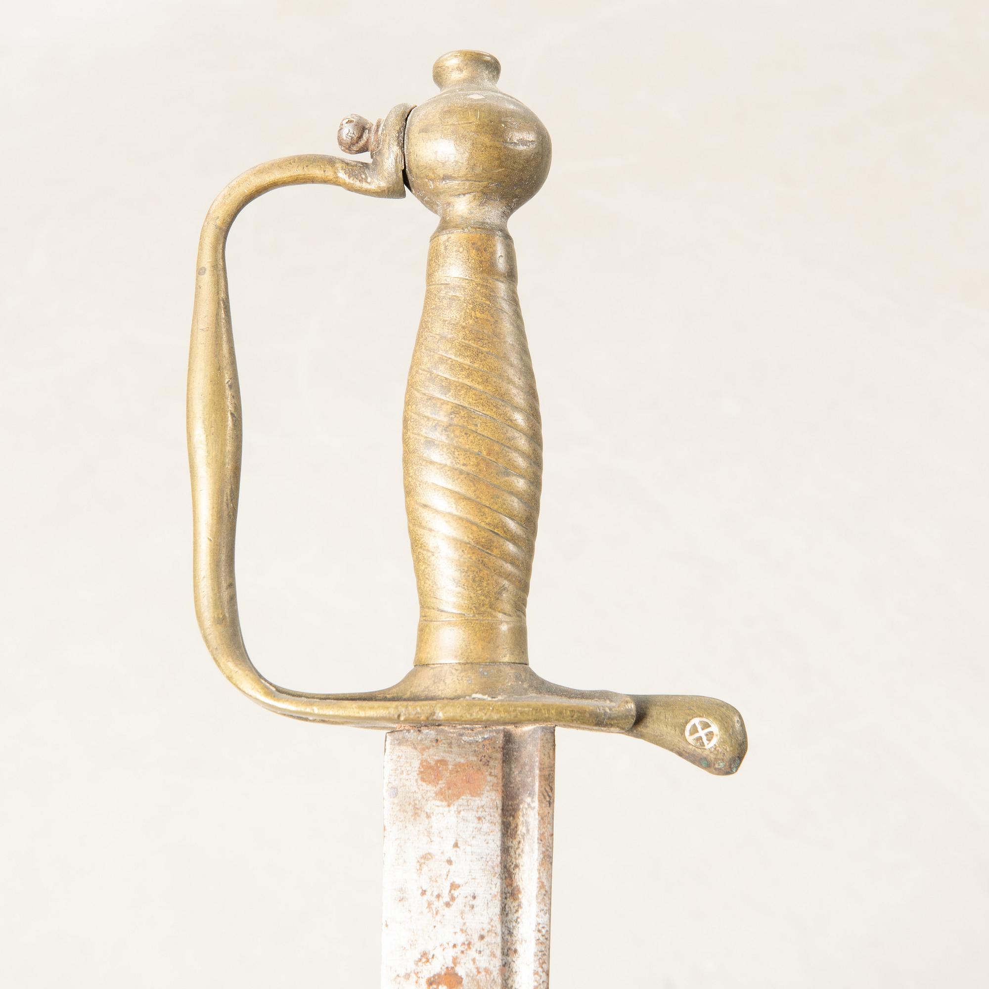 Three Swedish cutlasse 1856 and 1848 pattern.