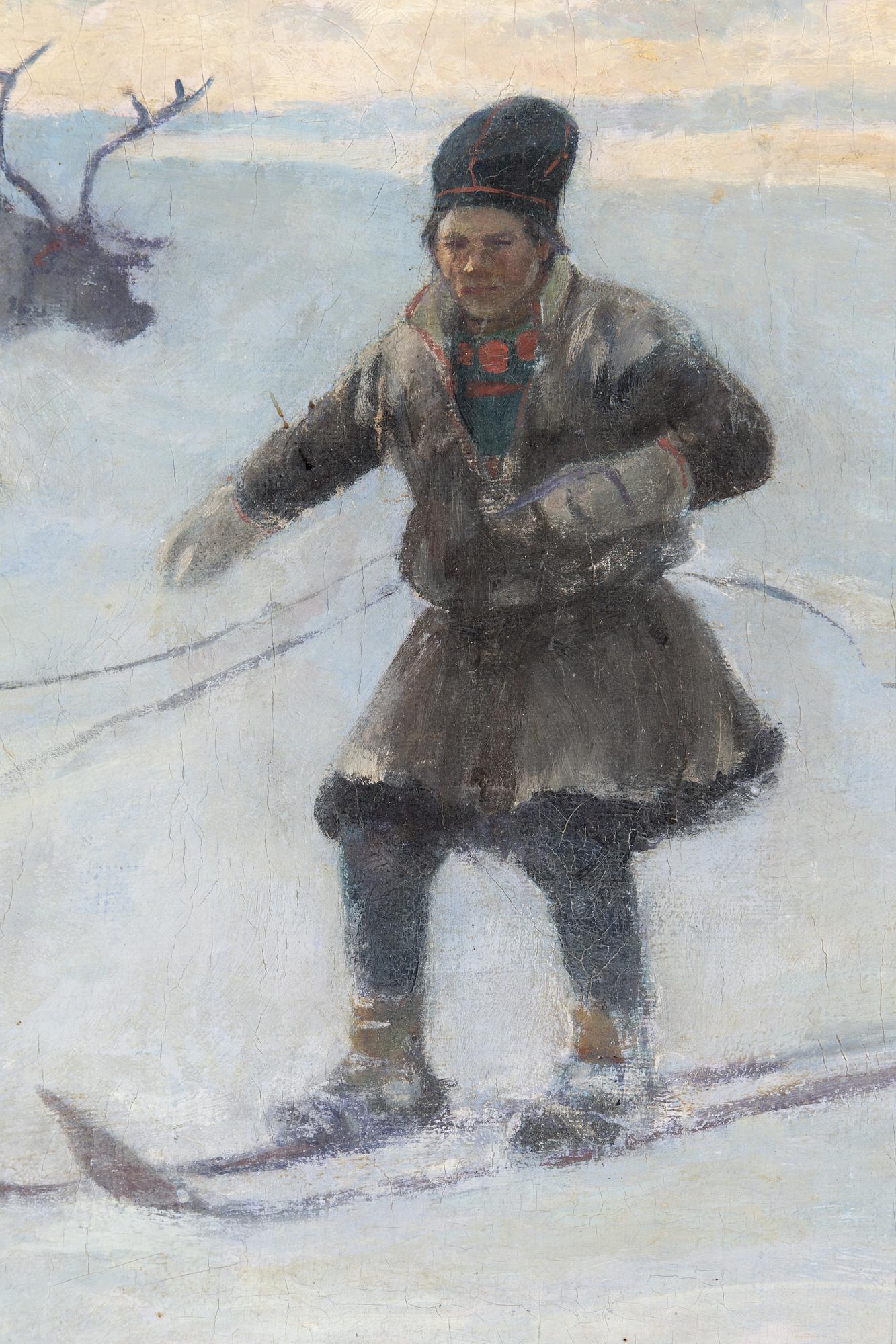 A oil on canvas by Johan Tirén, signed and dated 1892.