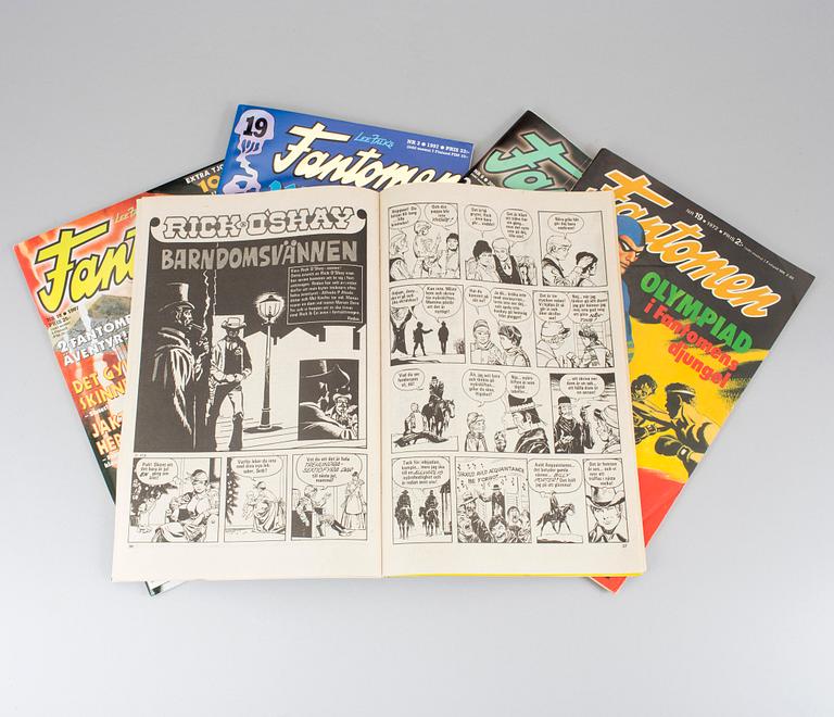 A lot of "Serietidningen Fantomen" comic books full years 1971-2015.