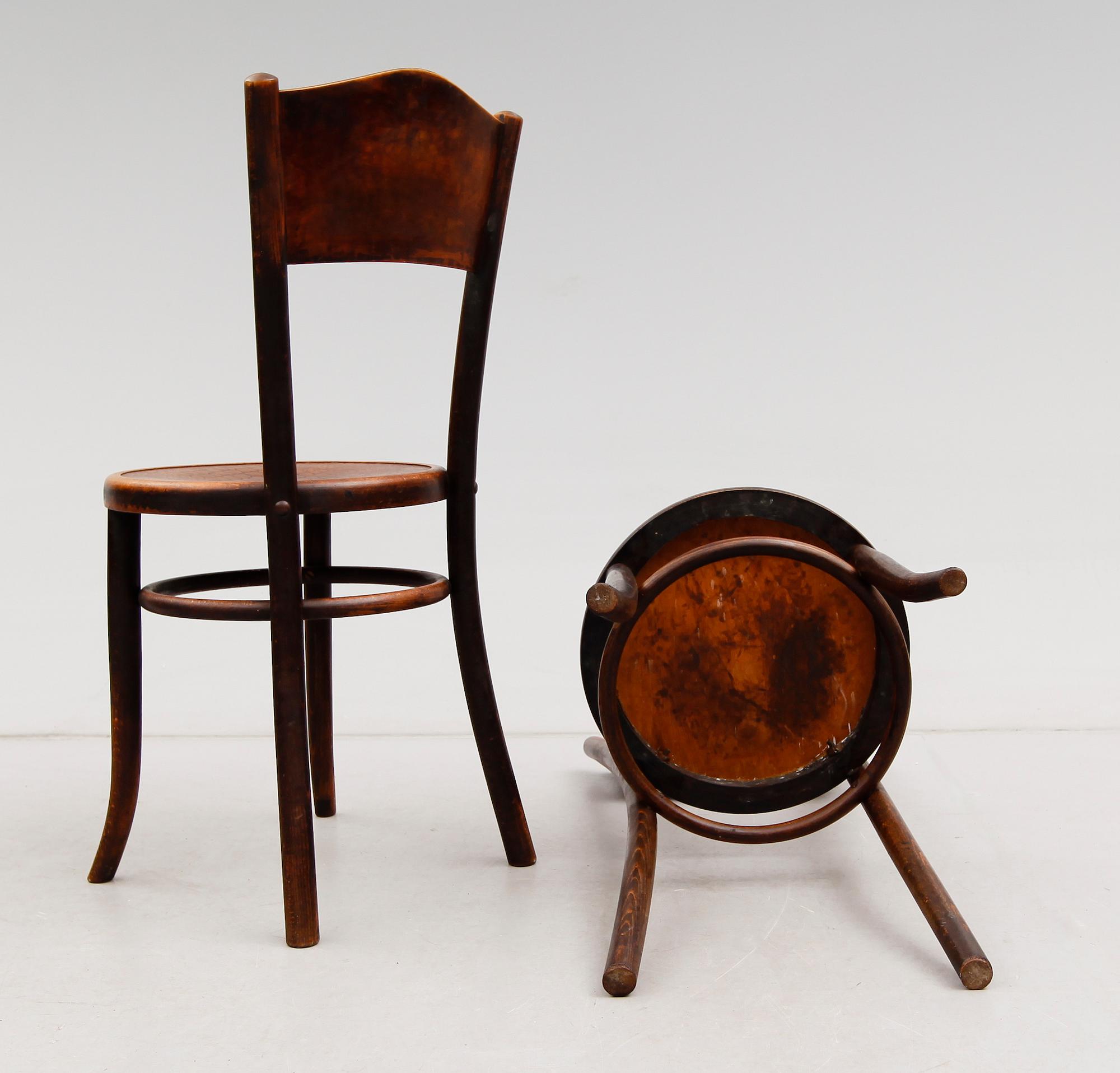 STOLAR, 5 st, Thonetmodell, 1900-talets första hälft.