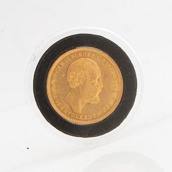 Gold coin Norway, Oscar II 20 kr, 1902.