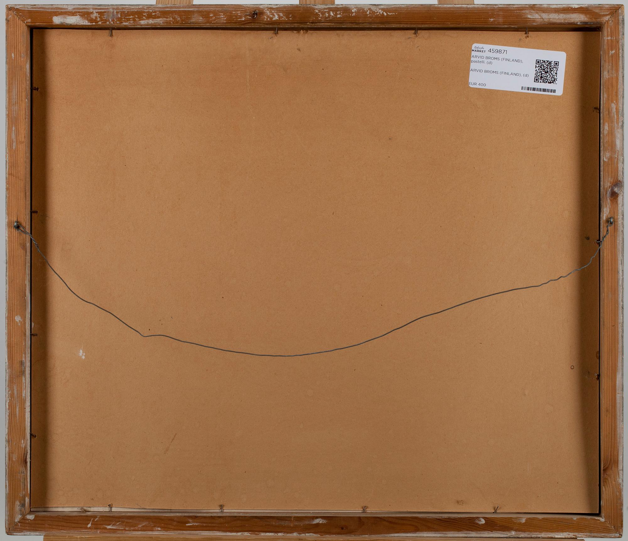 ARVID BROMS, pastell, signerad och daterad -61.