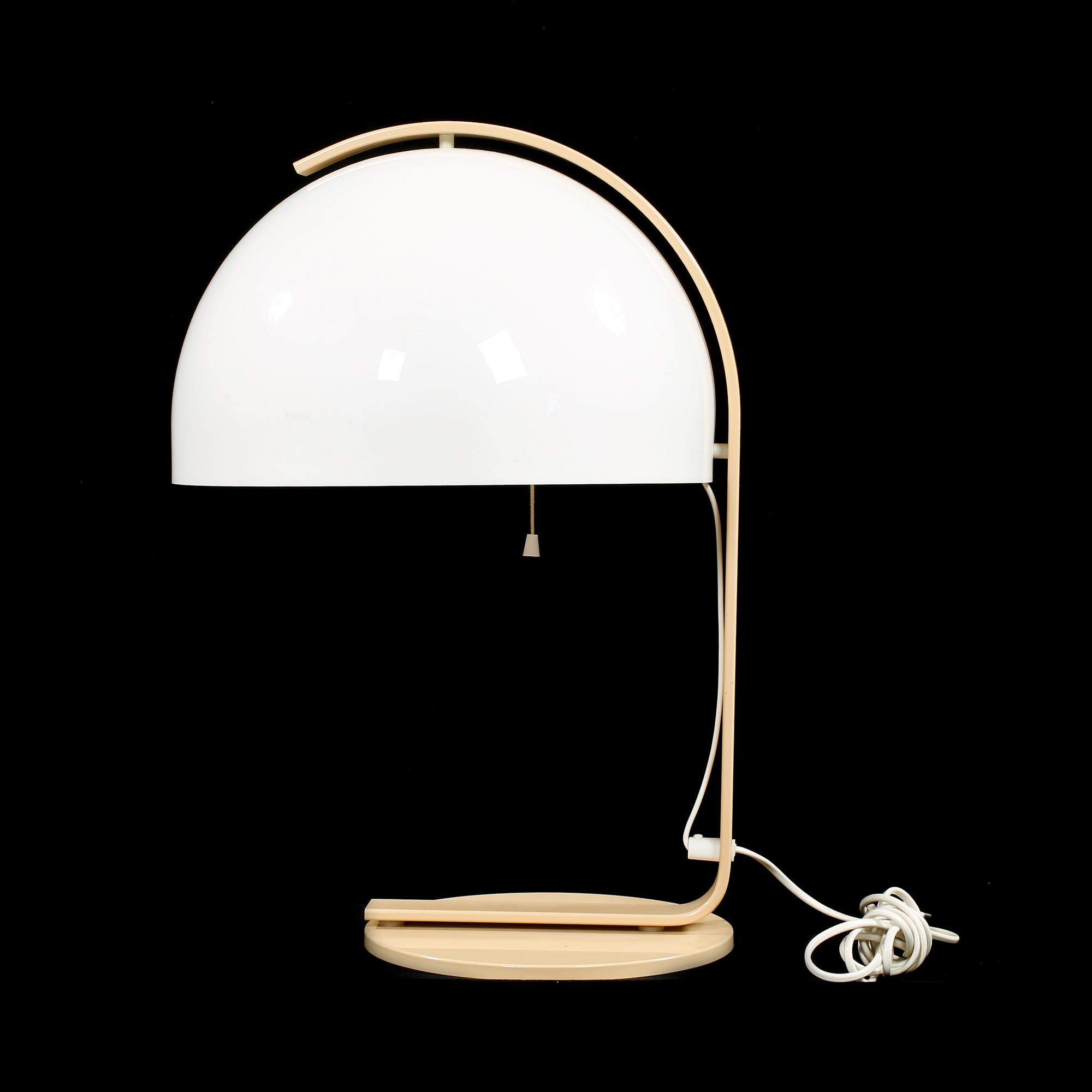 BORDSLAMPA, 1900-talets andra hälft.