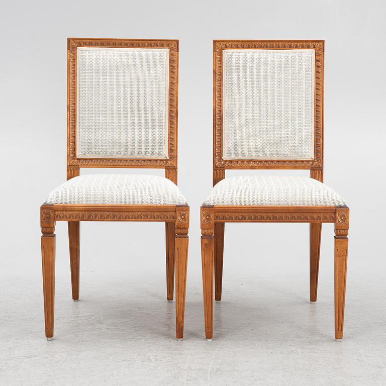 A set of ten Gustavian style chairs, Taseruds möbler, Sweden 2010.