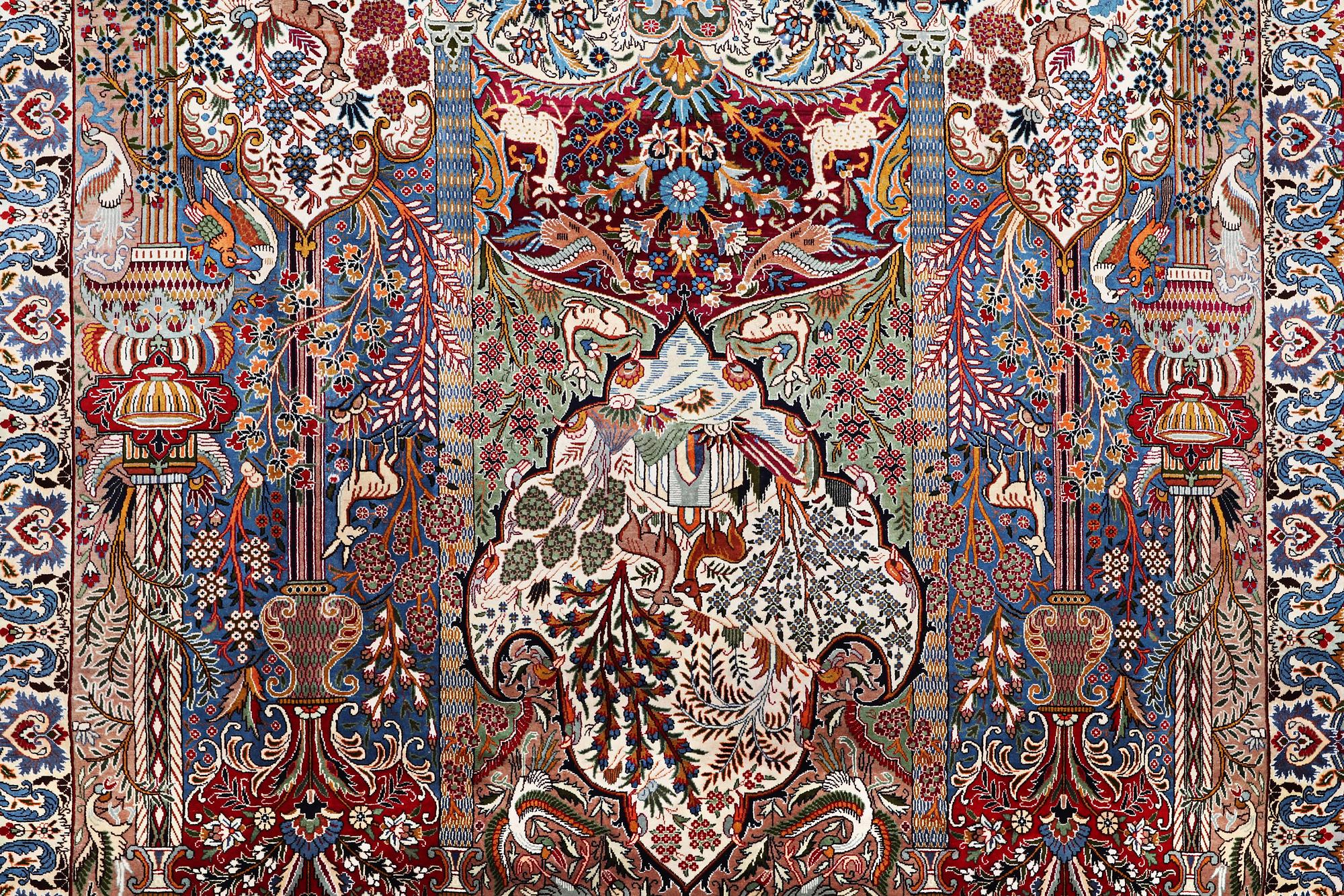 A carpet, Kashmar, ca 383 x 292 cm.
