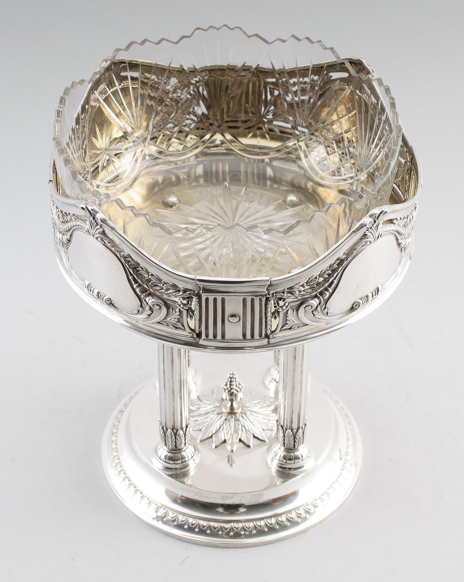 BORDSUPPSATS, silver 830, gustaviansk stil, tidigt 1900-tal.