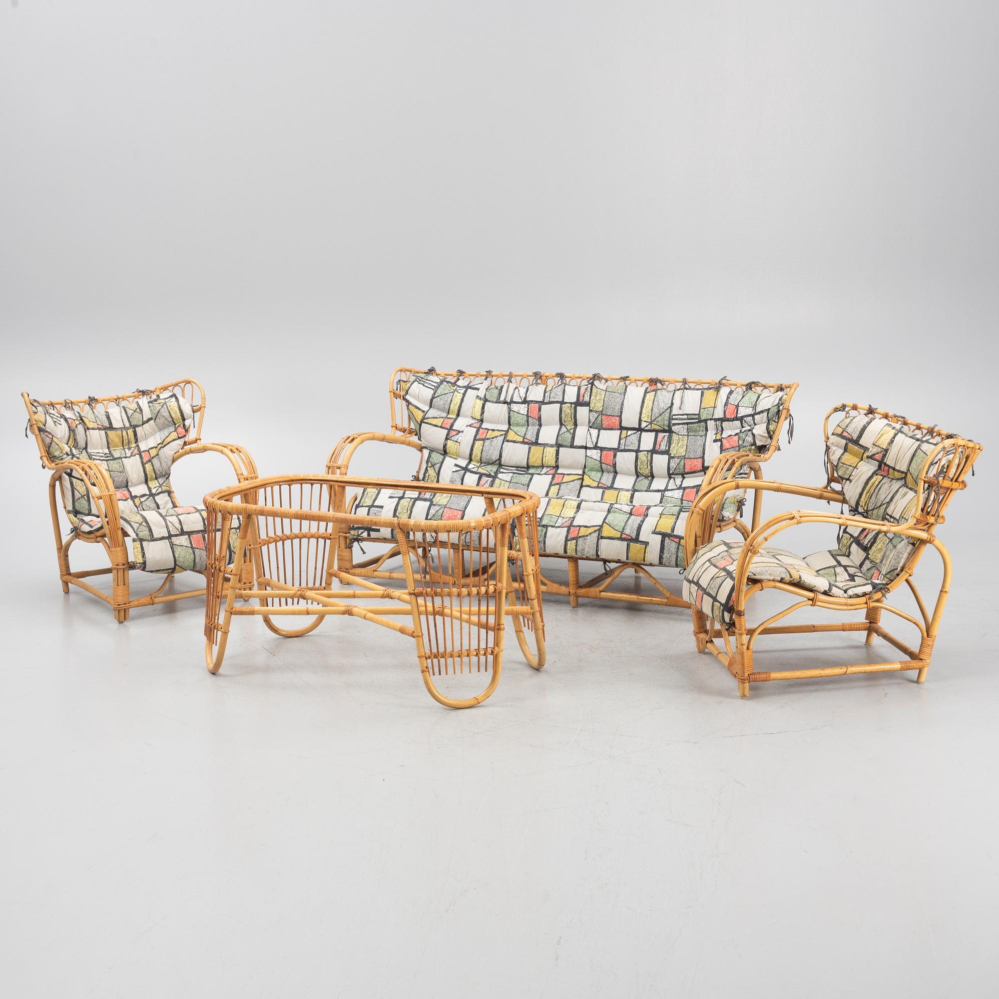 A Scandinavian Modern seating group, 1940's/50's.
