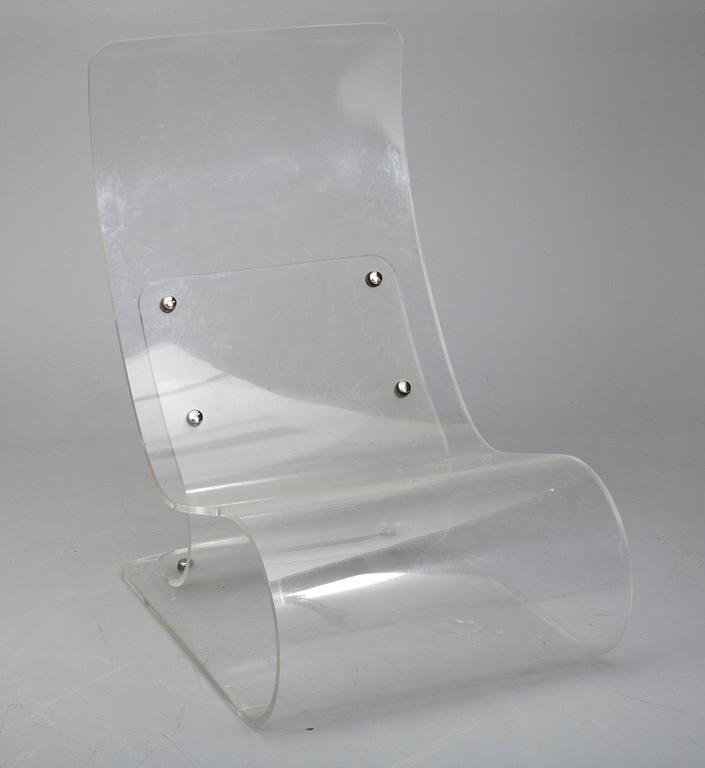 FÅTÖLJ, akryl, 1900-talets slut.