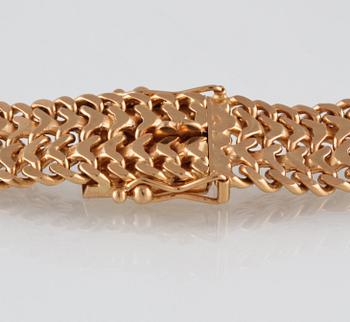 COLLIER, 18K guld, med cabochonslipad korall och lapis lazuli samt åttkantslipade diamanter. Vikt 76,9 gram.