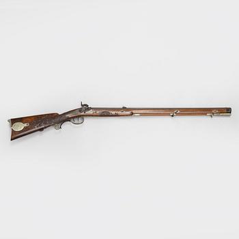 Slagslåsstudsare, märkt Lorentz Bössel in Suhl, 1800-talets mitt.