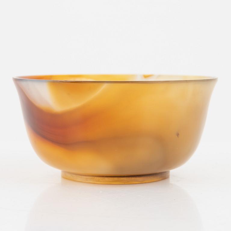 An Agathe bowl, China, 20th Century.