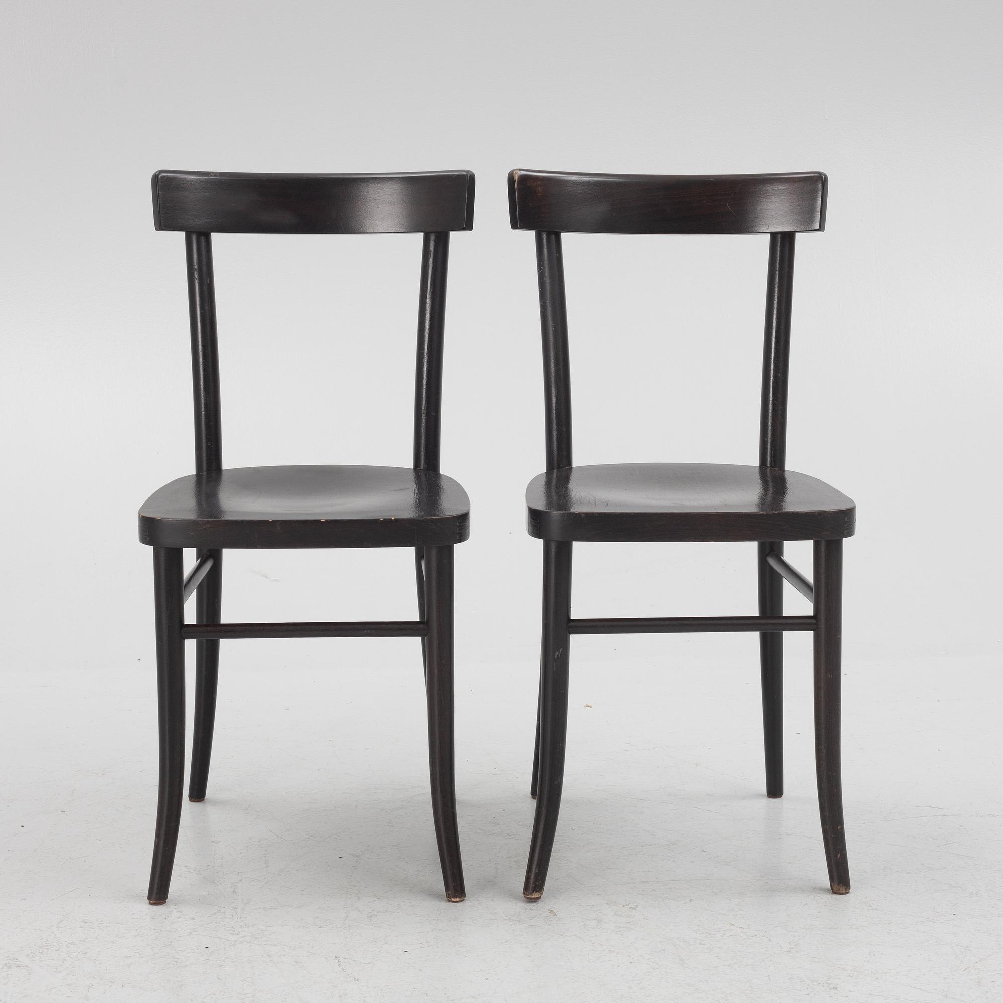 Chairs, 4 pcs, model 77, Ton, Czech Republic.