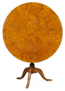 814. A Swedish tilt top table by L. E. Lindell.