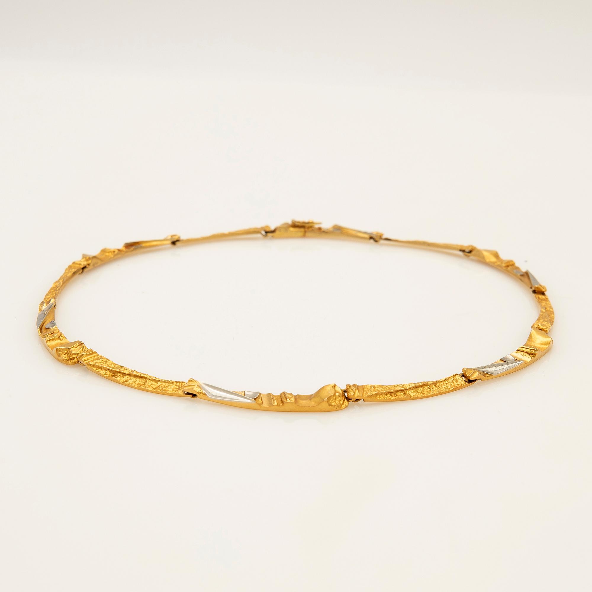 Björn Weckström, collier, "Cimignano", 18k guld, Lapponia, Finland.
