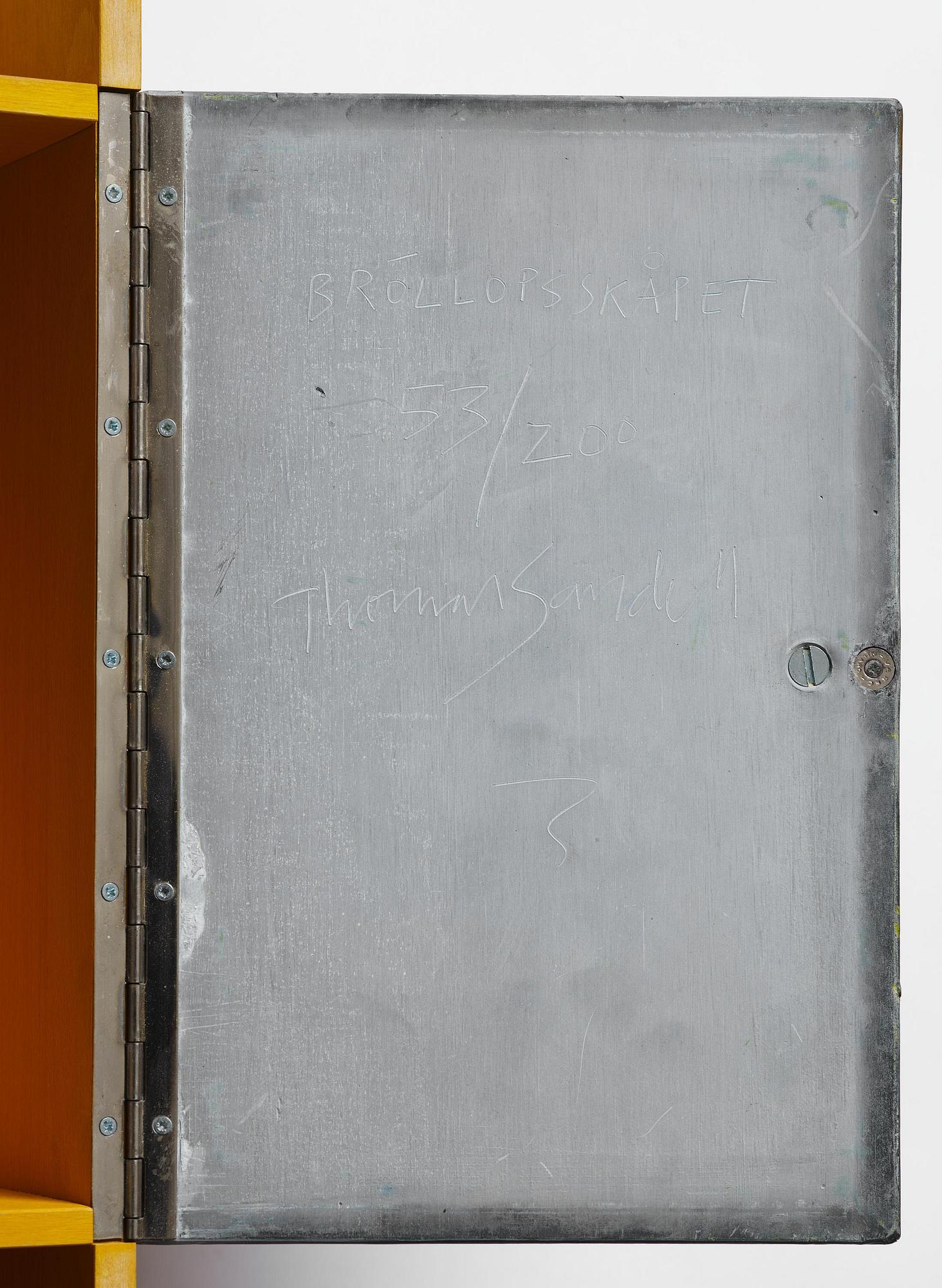 Thomas Sandell, a set of three "Bröllopsskåp" cabinets, ed. 200, Asplund, Stockholm, post 1990.