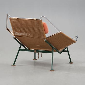 Hans J. Wegner, a 'Flag Halyard' easy chair, Getama, Denmark.